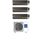 climatizzatore trial split flexis plus black 7+7+7 con 3u55s2sr5fa inverter wi-fi classe a++