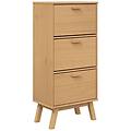 - scarpiera olden marrone 55x35x120 cm in legno massello di pino