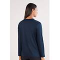 maglia manica lunga in elevated cotton donna blu taglia l
