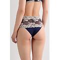 culotte brasilianata pretty flowers donna blu taglia 4