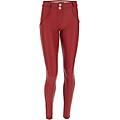 pantaloni push up wr. up skinny in similpelle ecologica deep claret donna xxs