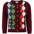 cardigan 'burgundy check'
