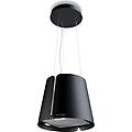 345. 0612. 337 cappa cucina isola larghezza 43 cm cappa sospesa con luce led colore nero opaco 345.