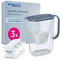 caraffa filtrante style essential 2. 4l stone blue include 3 filtri maxtra pro