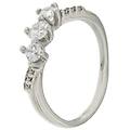 anello donna oro bianco gl101114