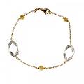 bracciale da donna oro giallo e bianco 803321724444