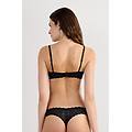 reggiseno super-push-up simona in pizzo donna nero taglia 3c