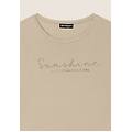 t-shirt maniche a kimono con stampa fantasia sui fianchi irish cream zebra animalier donna xxs