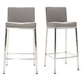 sgabello design 66cm grigio set di 2 epsilon