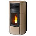 stufa a pellet club hydromatic 24 top e fianchi in ceramica 24 kw sabbia
