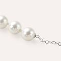 bracciale silver pearls argento rodiato perla sintentica collezione silver pearls bianco