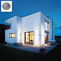 applique led moderno da esterno updown grigio ip44 con sensore di movimento luce bianco caldo 797
