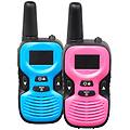 wtk-441 walkie talkie a 8 canali 2000 m frs aaa clip da cintura per bambini confezione da 2