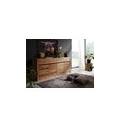 credenza in legno di quercia selvatica/ cerro 202x45x85 quercia naturale oliato montreux #111