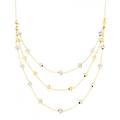 collana donna oro giallo bianco gl100166