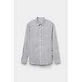 camicia in lino e cotone uomo blu taglia xxl