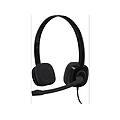 h151 headset stereo cuffie pc nero