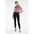 pantaloni push up wr. up vita alta superskinny tessuto navetta nero donna xxs