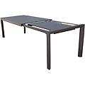 milanihome. it tavolo da giardino allungabile in alluminio antiruggine 135/180 taupe 135 x 75 x 70