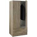 - armadio 2 ante e 2 cassetti cm 170 x 80 x 52 colore rovere sonoma ar1026k50105