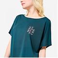 t-shirt donna danza regular fit traspirante azzurra
