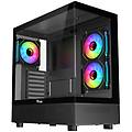 case showbui 42b gaming tower atx 3x12cm argb fan 2xusb3 type-c side front panel temp g itgcasb42b