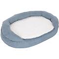 letto memory ovale grigio l 117 x p 72 x h 24 cm