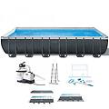 ultra xtr frame 26368np 732x366x132 cm piscina fuori terra + kit pulizia e volleyball