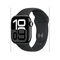 watch series 10 gps + cellular 42mm in alluminio color jet black con cinturino sport nero s/m