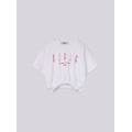 t-shirt con stampa frontale