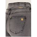 jeggings n. o. w. skinny a vita alta super short light grey-seams black donna xx large
