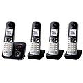 telefono kx-tg6824gb dect 4 portatili display lcd vivavoce