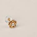 orecchini lobo bon ton oro giallo cubic zirconia collezione bon ton oro giallo