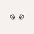 orecchini lobo punto luce grace oro bianco diamante collezione grace oro bianco