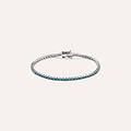 bracciale tennis silver rainbow argento rodiato cubic zirconia collezione silver rainbow bianco