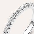 fede classica eternity 2. 4 mm oro bianco diamante collezione fede fantasia 750/1000 oro bianco