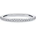 anello a fascia eternity diamanti creati in laboratorio 0 2 ct tw forma rotonda oro bianco 18 k 48