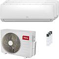 condizionatore elite f2 trial split 9000+9000+9000 btu inverter a++ wifi unità esterna 7. 9