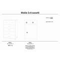 milanihome. it cassettiera con 6 cassetti di design moderno cm 70 l x 41 p x 1 bianco 70 x 112 x 41