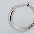 mono orecchino a cerchio toujours oro bianco collezione toujours oro bianco