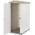 garofalo casetta da giardino tuscnay evo s in pvc beige con porta battente semplice superficie