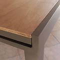 milanihome. it tavolo rettangolare allungabile in alluminio antracite e polywo taupe 200 x 74 x 95