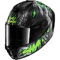 casco spartan rs shaytan nero / verde / anthracite nero verde xl