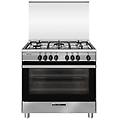 sa965mi6 cucina a gas acciaio inox 90x60 con forno ventilato
