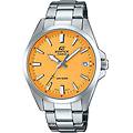 orologio uomo edifice efv-100d-9avuef acciaio inox argento quadrante giallo