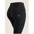 pantaloni push up wr. up skinny flare vita taglio a v nero donna large