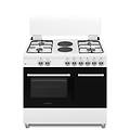 - cucina a gas + elettrico ss942ew classe a-bianco