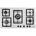 pgsp90168cs piano cottura 5 fuochi a gas da incasso (1 bruciatore tripla corona) larghezza 86 cm