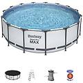 - steel pro 56438 piscina fuori terra piscina con bordi piscina rotonda 16015 l blu