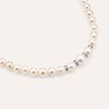 bracciale gold pearls oro bianco perla d'acqua dolce diamante collezione gold pearls oro bianco